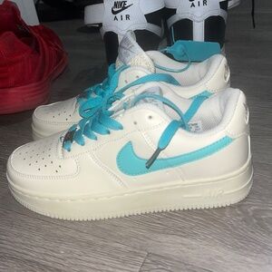 Brand New Nike Air Force 1 White / Teal Women’s sneakers
